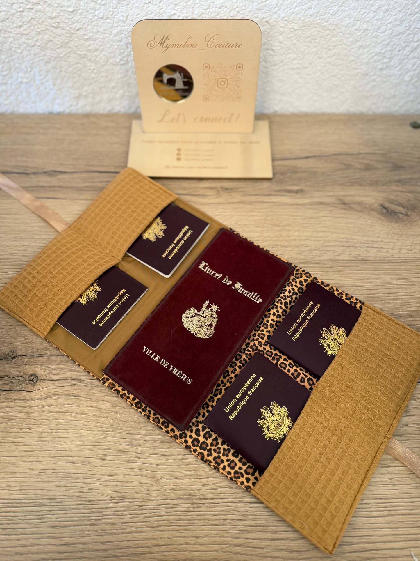 Pochette de voyage (passeport & livret de famille)