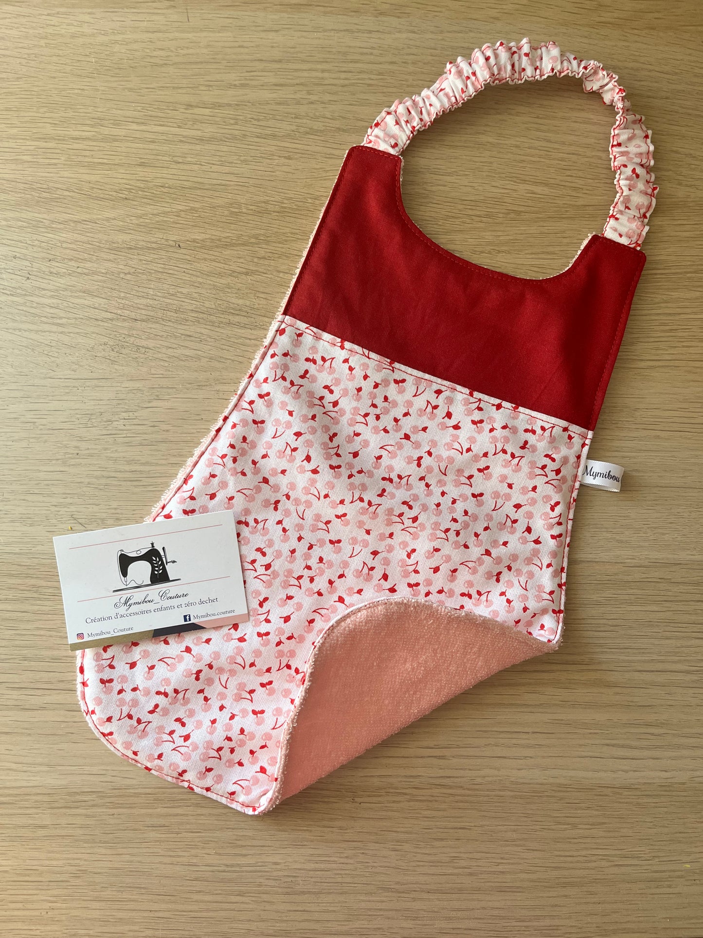 Serviette de cantine maternelle/ bavoir élastique enfant