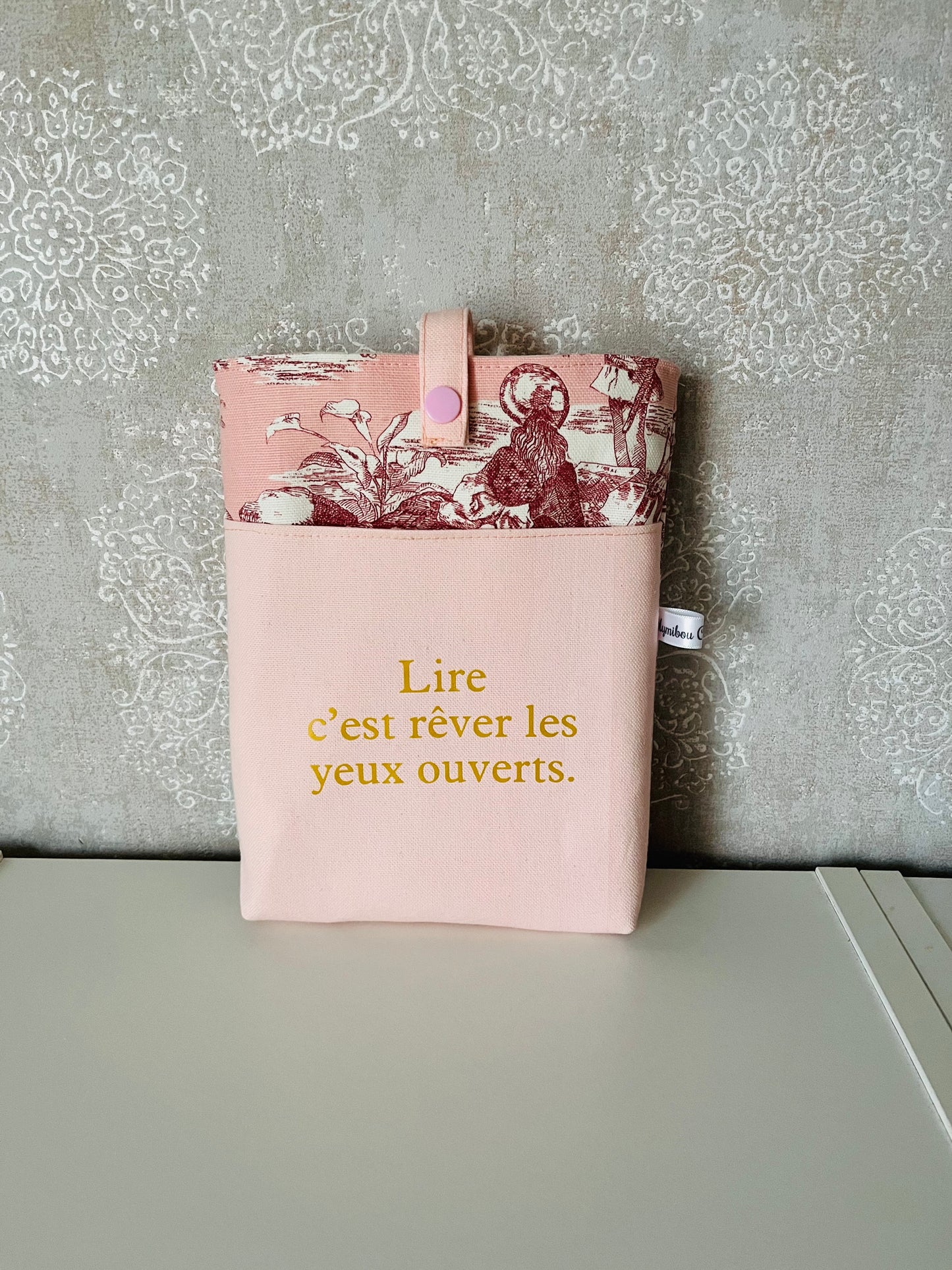 Pochette pour livre en tissu pour transporter vos livres.