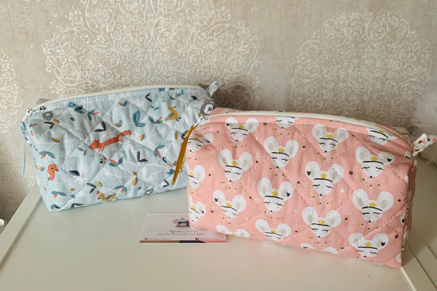 Trousse de toilette enfant matelassée