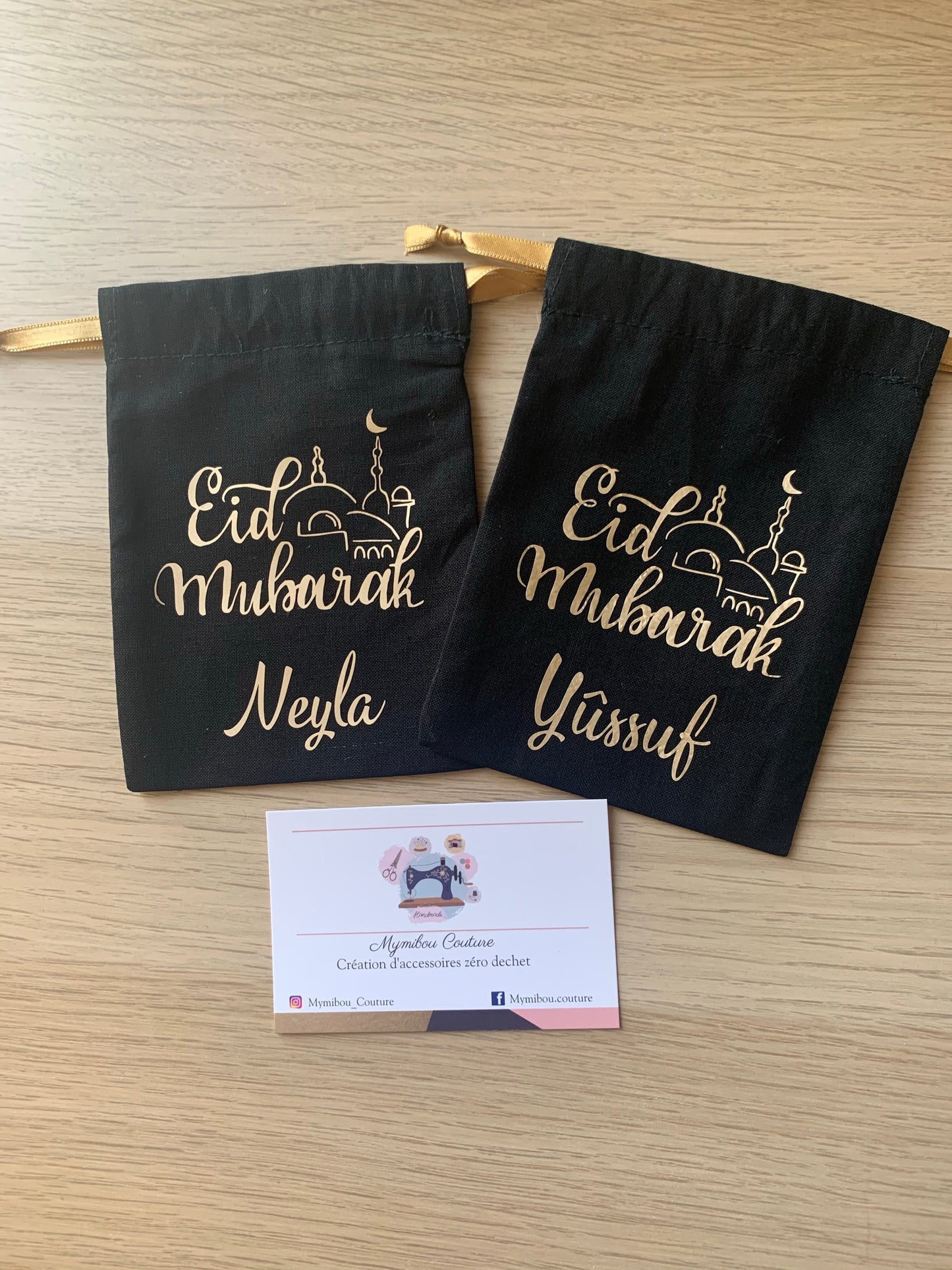 Petit pochon pour bonbons Eid Mubarak