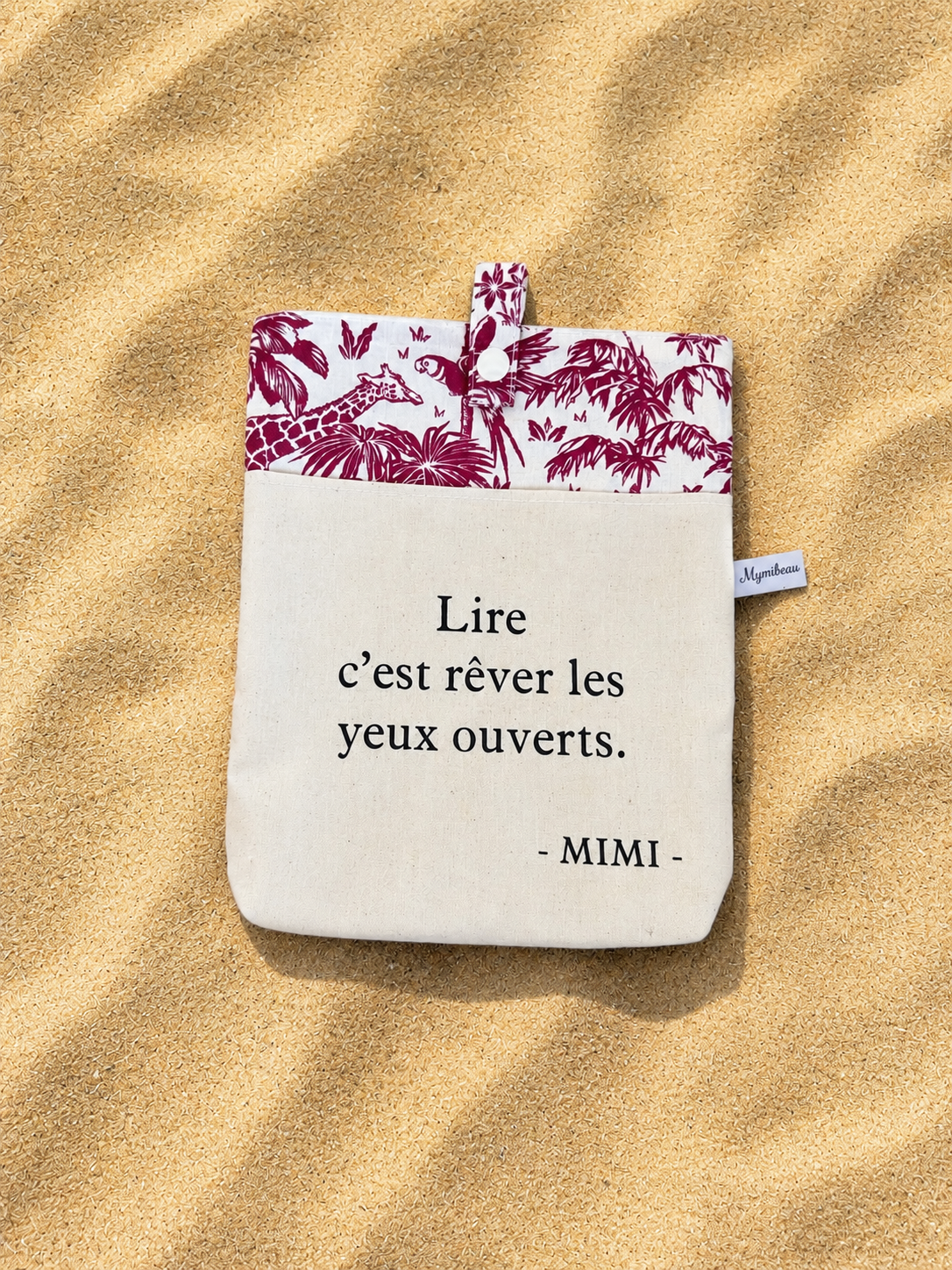 Pochette pour livre en tissu pour transporter vos livres.