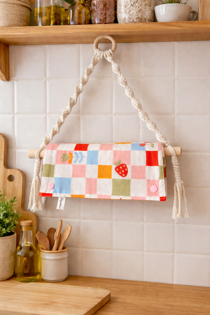 Kit zéro déchet essuie-tout & dérouleur au crochet