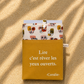 Pochette pour livre en tissu pour transporter vos livres.