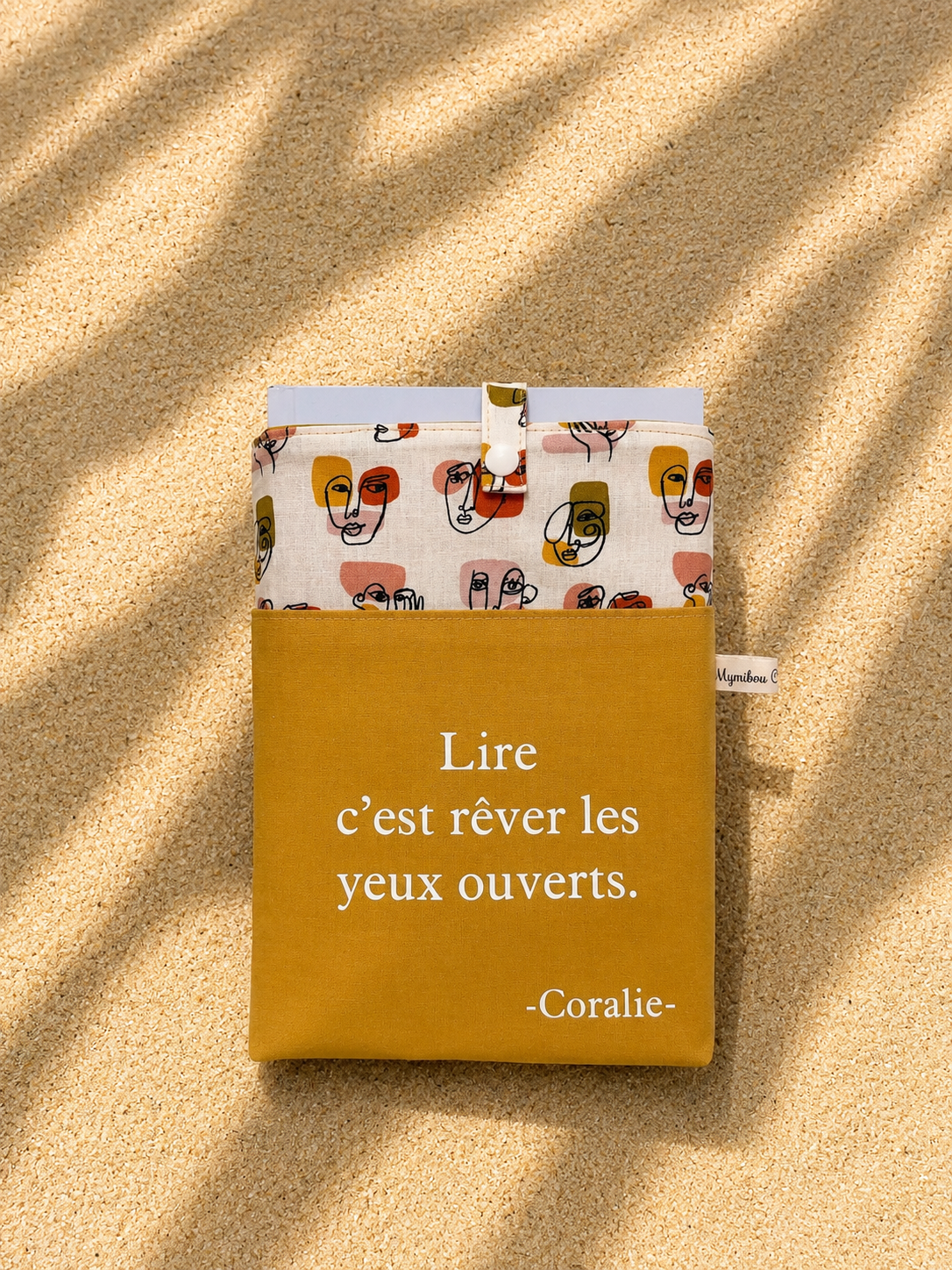 Pochette pour livre en tissu pour transporter vos livres.