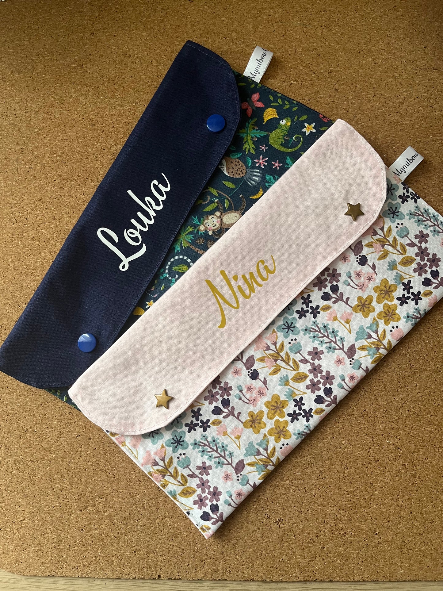 Pochette pour serviette de cantine personnalisé