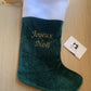 Bottes / chaussettes de Noël en velours